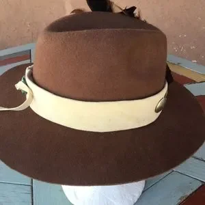 AmyG | Accessories | Wool Felt Fedora Style Hat Os Hat Band  display picture 1
